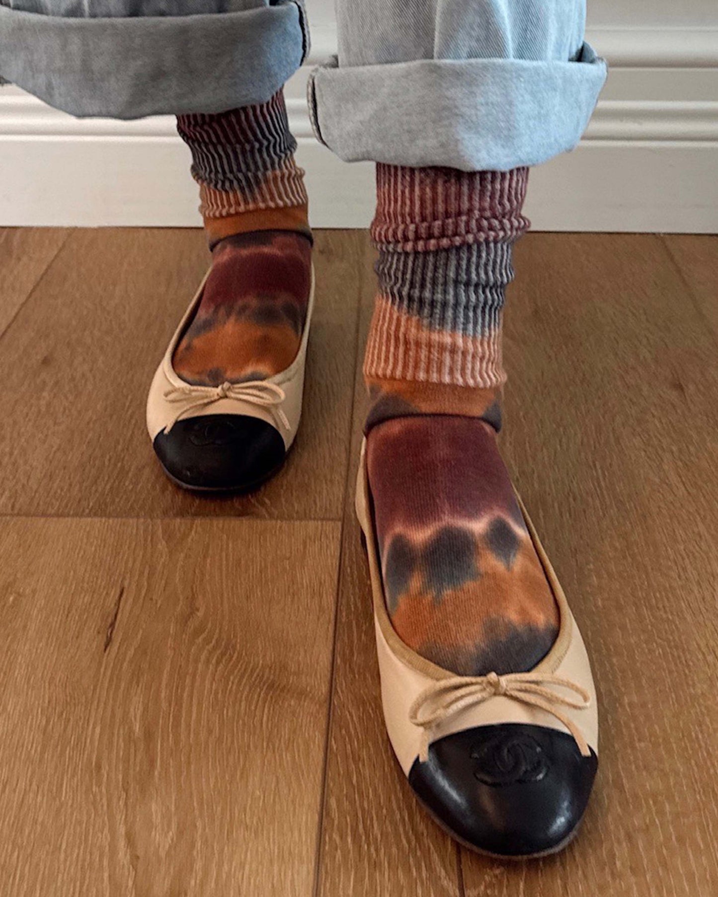 Golden Brown Fashion Sock
