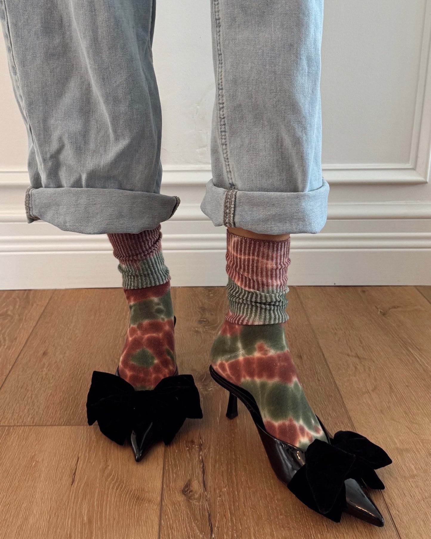 Dark Green Fashion Sock
