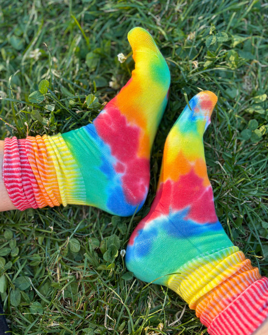 Rainbow Pride Sock- Fashion Cut